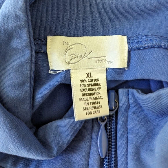 Oprah Winfrey The Oprah Store Full Zip Sweatshirt Jacket Periwinkle Women's XL 2 - Picture 6 of 9